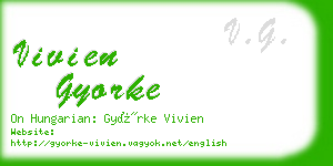 vivien gyorke business card